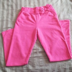 Adorable Pink Bow Pants